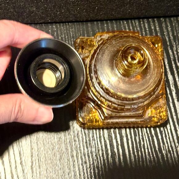 Avon Capital Building Full Leather Aftershave Decanter Bottle - Picture 3 of 3